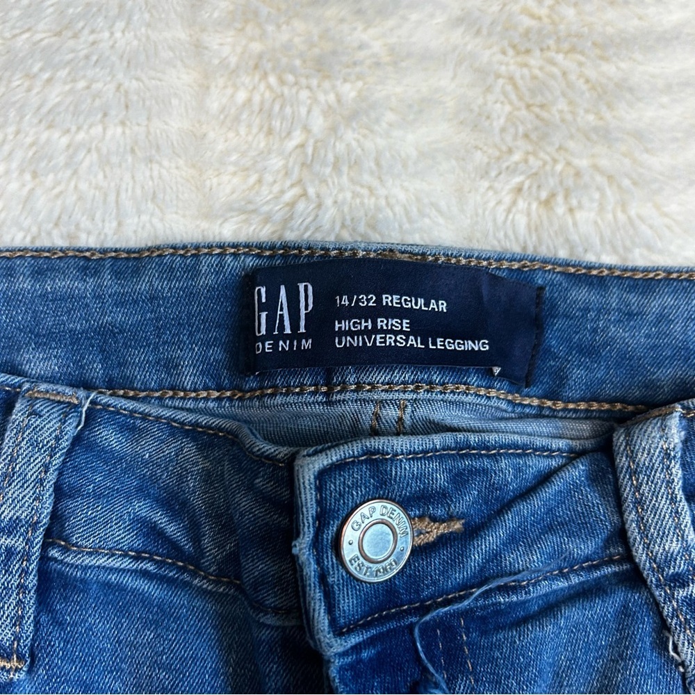 GAP High Rise Leggings Jeans Woman's Size 14/32 - Picture 6 of 14